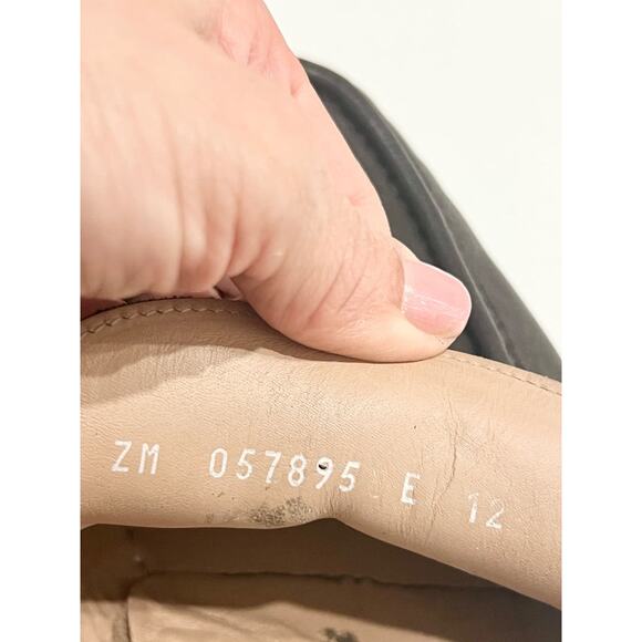 Salvatore Ferragamo Gancini Gold Buckle Slip On Leather Loafers Brown Men's 12 E - Picture 7 of 8